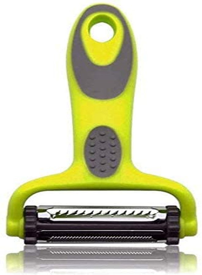 we3 3 in 1 Vegetable Peeler - Citrus Fruit Peeler for Apple Orange Lemon Carrot and Potato Peeler with Rotating Serrated and Julienne Stainless Steel Slicer Blades. - Image 1